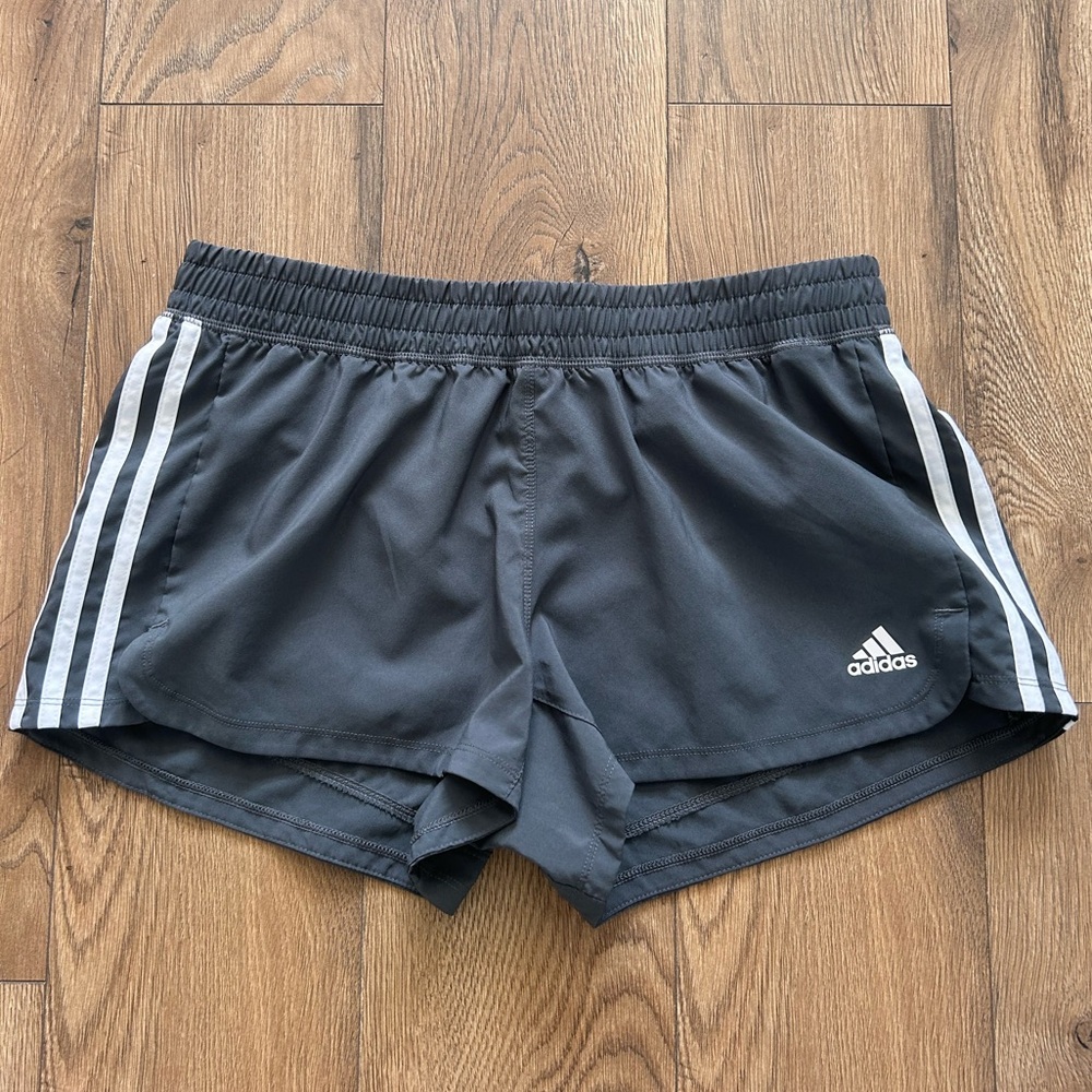 Adidas Grey Women’s Running Shorts - Medium